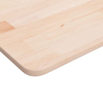 Квадратен плот за маса, 70x70x1,5 см, необработен дъб масив