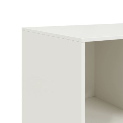 Бюфет, бял, 99x39x73 см, стомана
