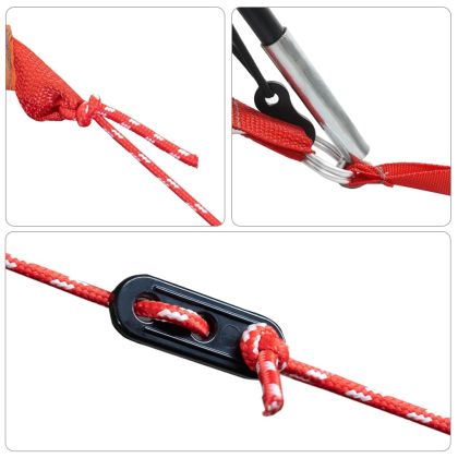 Куполна къмпинг палатка, 2-местна, оранжева, водоустойчива