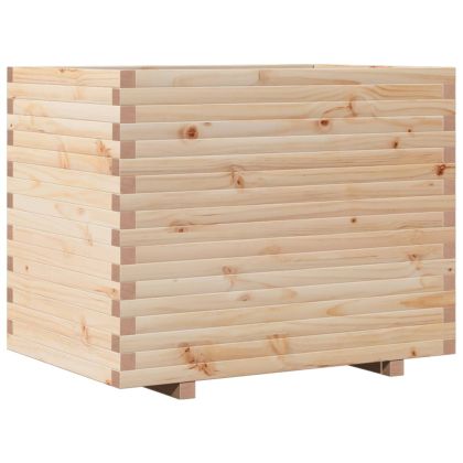 Градинска кашпа 90x60x72,5 см масивна борова дървесина