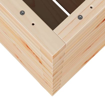 Градинска кашпа 90x60x72,5 см масивна борова дървесина