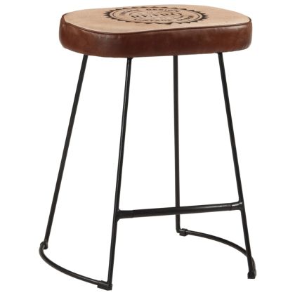 Бар табуретки 2 бр тъмнокафяви 40x29,5x53 см