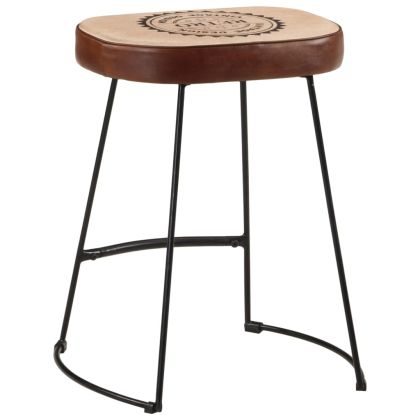 Бар табуретки 2 бр тъмнокафяви 40x29,5x53 см