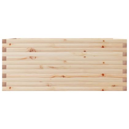 Градинска кашпа 110x60x45,5 см масивна борова дървесина