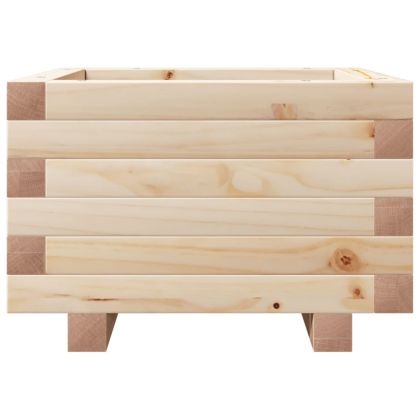 Градинска кашпа 40x40x26,5 см масивна борова дървесина