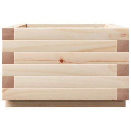 Градинска кашпа 40x40x26,5 см масивна борова дървесина
