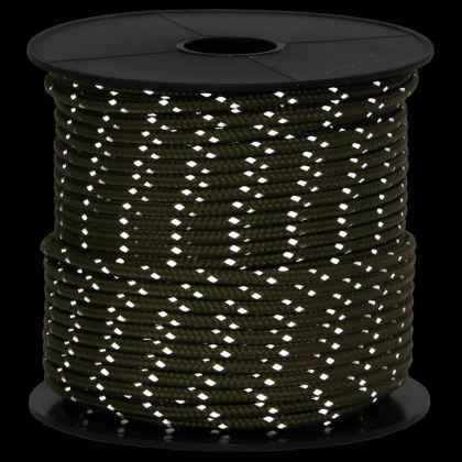 Опъващо въже за палатка с рефлекторни ленти и ключове 50 м 4 мм