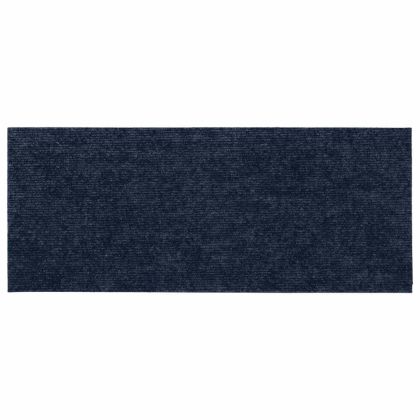 Изтривалки за стълби, самозалепващи се, 15 бр., 60x25 см, тъмносини, правоъгълни