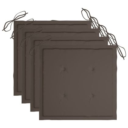 Градински трапезен комплект сгъваем възглавници 5 части бамбук