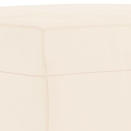Пейка, кремава, 70x35x41 см, кадифе