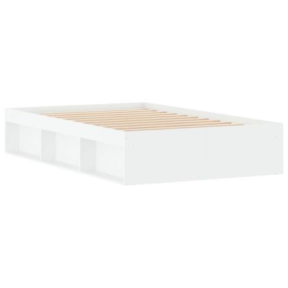 Рамка за легло, бяла, 120x190 см, Small Double