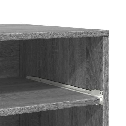 Стойка за принтер с колелца, сив сонома, 60x48x74 см