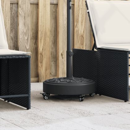 Основа за чадър с колелца за пръти Ø38/48 мм 27 кг кръгла