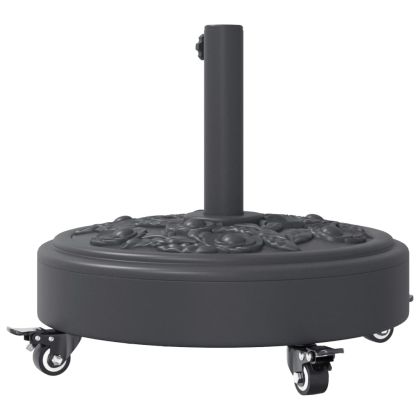 Основа за чадър с колелца за пръти Ø38/48 мм 27 кг кръгла