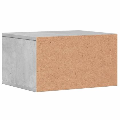 Стойка за принтер, бетонно сива, 40x32x22,5 см, инженерно дърво
