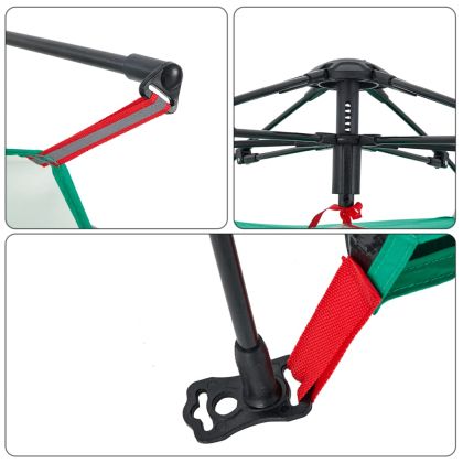 Плажна палатка, 2-местна, морско зелено, бързо освобождаване