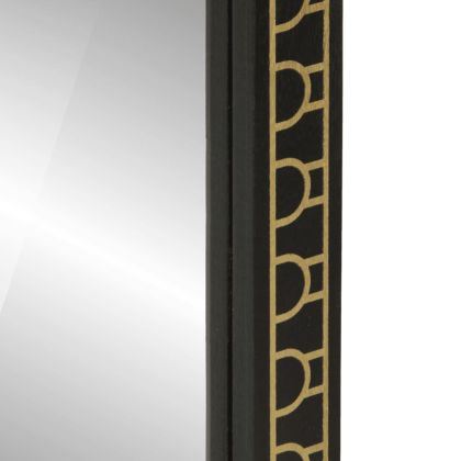 Огледало за баня 50x70x2,5 см мангово дърво масив и стъкло