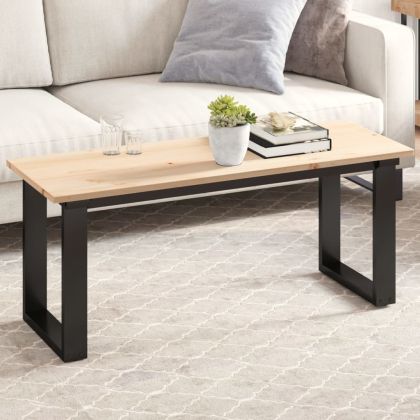 Плот за маса, 110x40x1,7 см, правоъгълен, бор масив