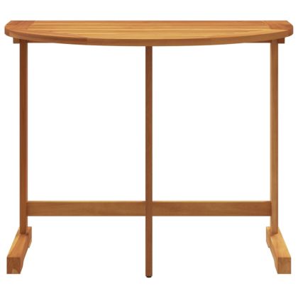 Сгъваем градински трапезен комплект от 3 части, масивна акация