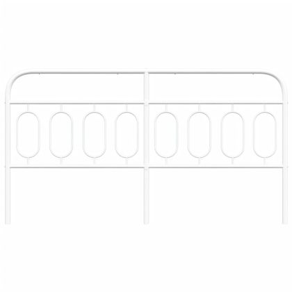Метална резервна табла за легло, бяла, 160 см
