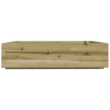 Градинска кашпа, 100x100x26,5 см, импрегнирано борово дърво