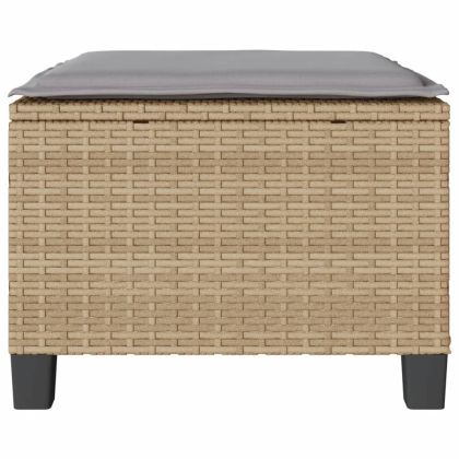 Бистро комплект с възглавници 3 части бежов полиратан