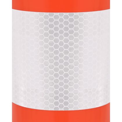 Сигнални колчета за контрол на трафика 10 бр с верига 75 см PE