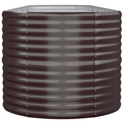 Градинска повдигната леха поцинкована стомана кафяво