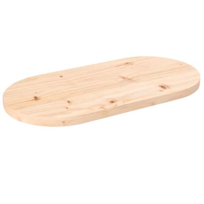 Плот за маса 60x30x2,5 см, масивна дървесина, бор, овален