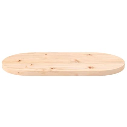 Плот за маса 60x30x2,5 см, масивна дървесина, бор, овален