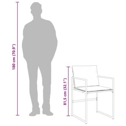 Градински комплект от 15 части, с възглавници, черен, текстилен