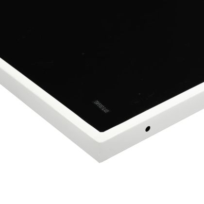 Градински комплект от 11 части, с възглавници, бял, текстилен