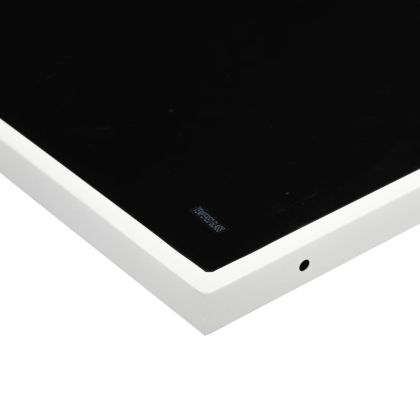 Градински комплект от 17 части, с възглавници, бял, текстилен