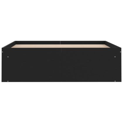 Рамка за легло, черна, 120x190 см, Small Double