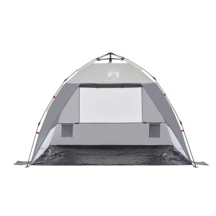 Плажна палатка, 2-местна, сиво, бързо освобождаване
