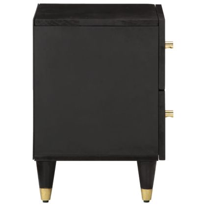 Нощни шкафчета, 2 бр, 40x33x46 см, манго масив