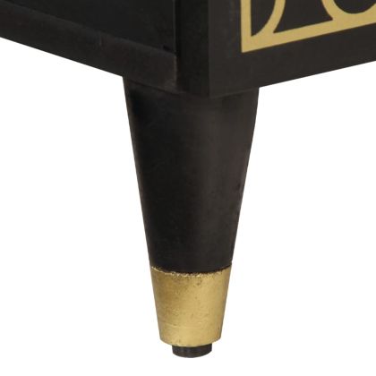 Нощни шкафчета, 2 бр, 40x33x46 см, манго масив