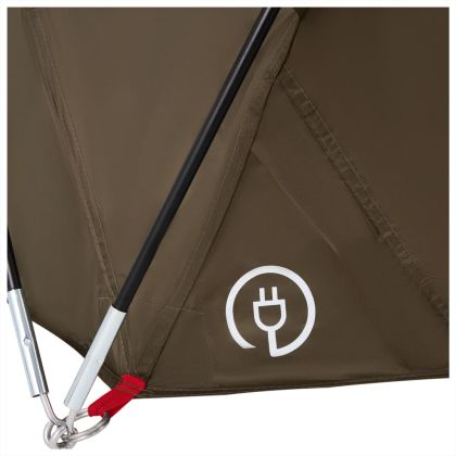 Риболовна палатка за 4 души, масленозелена, водоустойчива