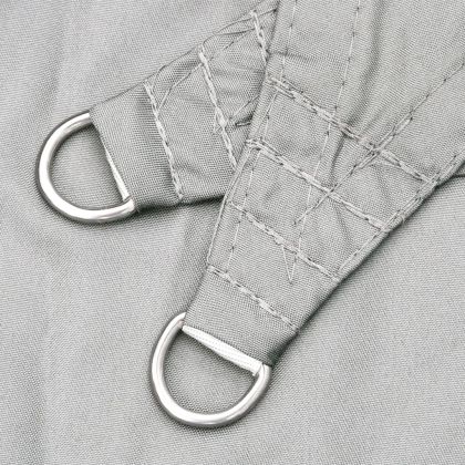 Слънцезащитно платно светлосиво 3x4x5 м 100% полиестер Оксфорд