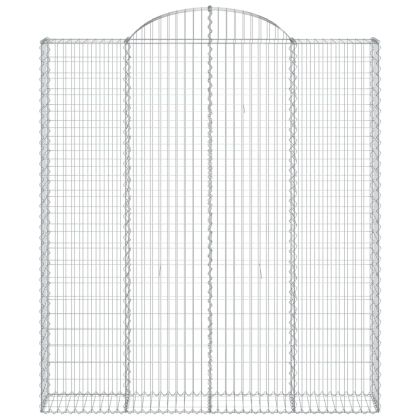 Габионни кошници арка 8 бр 200x30x220/240 см поцинковано желязо