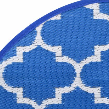 Килим за открито, ARAKIL Синьо, Ø160 см, PP