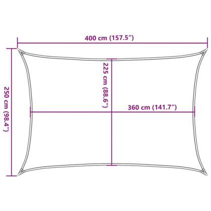 Платно-сенник, 160 г/м², правоъгълно, пясъчно, 2,5x4 м, HDPE