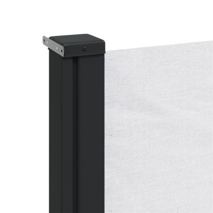 Прибираща се странична тента, бяла, 100x500 см