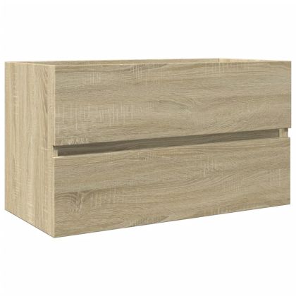 Долен шкаф за мивка, дъб сонома, 80x38,5x45 см, инженерно дърво