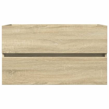 Долен шкаф за мивка, дъб сонома, 80x38,5x45 см, инженерно дърво