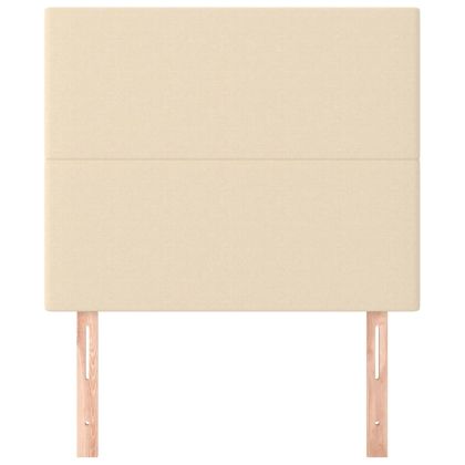 Табла за легло, кремава, 80x5x118/128 см, плат