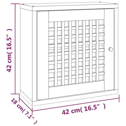 Стенен шкаф 42x18x42 см орехово дърво масив