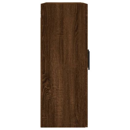 Стенен шкаф кафяв дъб 69,5x34x90 см