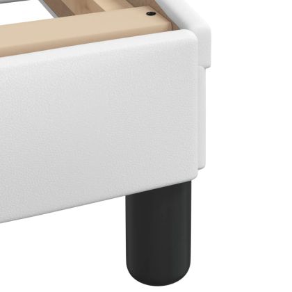 Легло Viana без матрак, бяло, 140x190 см изкуствена кожа