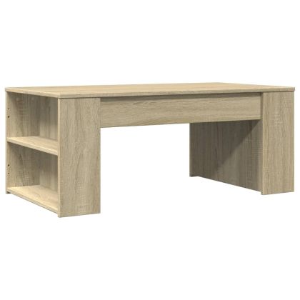 Кафе маса, дъб сонома, 102x55x42 см, инженерно дърво
